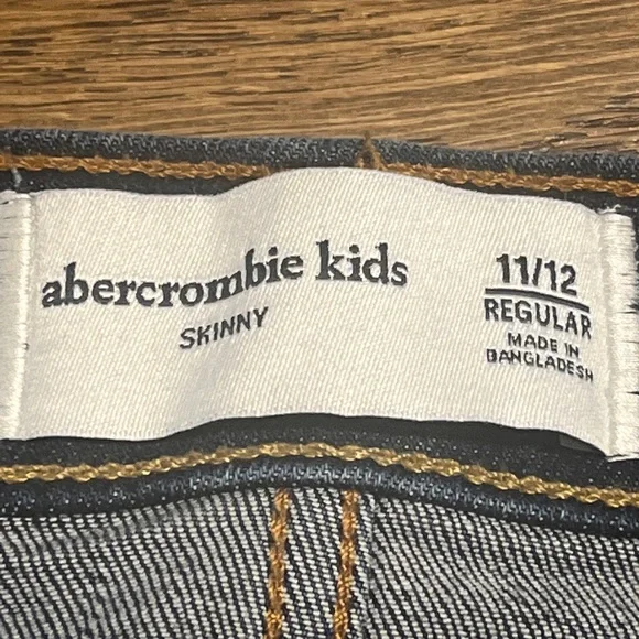 Abercrombie & Fitch Jeans Size 11/12 Regular Kids  High Rise Skinny Blue New - Picture 3 of 15